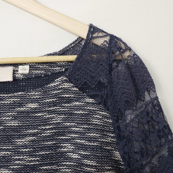 Anthropologie Postmark Patel 3/4 Lace Top Size M - Picture 5 of 8